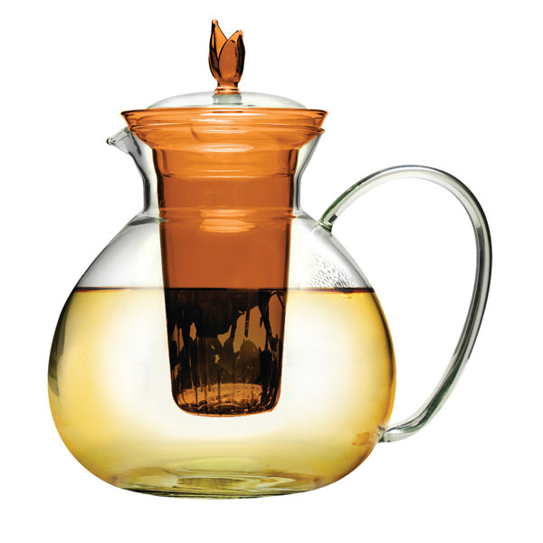 Primula Asha 1.88qt. Glass Teapot Infuser and Lid with 2 Flowering Tea & Reviews Wayfair